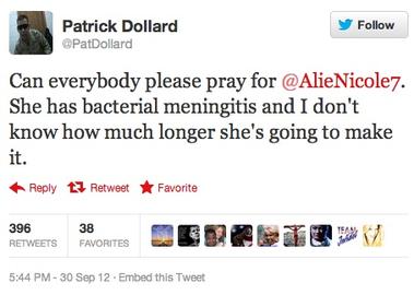 Twitter / PatDollard: Can everybody please pray for ...